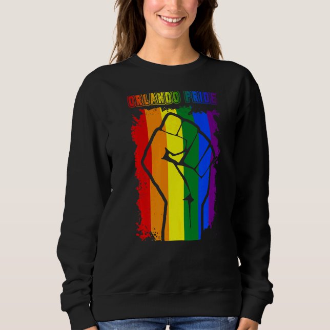 Sweatshirt Orlando Floride Lgbt Pride Mois Lgbtq Rainbow Fla (Devant)
