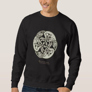 Sweatshirt Ornement celtique Trois chiens Triskelion zoomorph