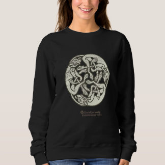 Sweatshirt Ornement celtique Trois chiens Triskelion zoomorph