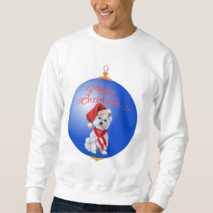 Sweatshirt Ornement de Noël Westie