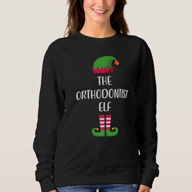 Sweatshirt Orthodontist Elf Family Matching Group Christmas P (Devant)