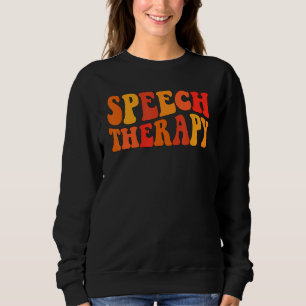 Sweatshirt Orthophonie d'automne Groovy SLP orthophoniste