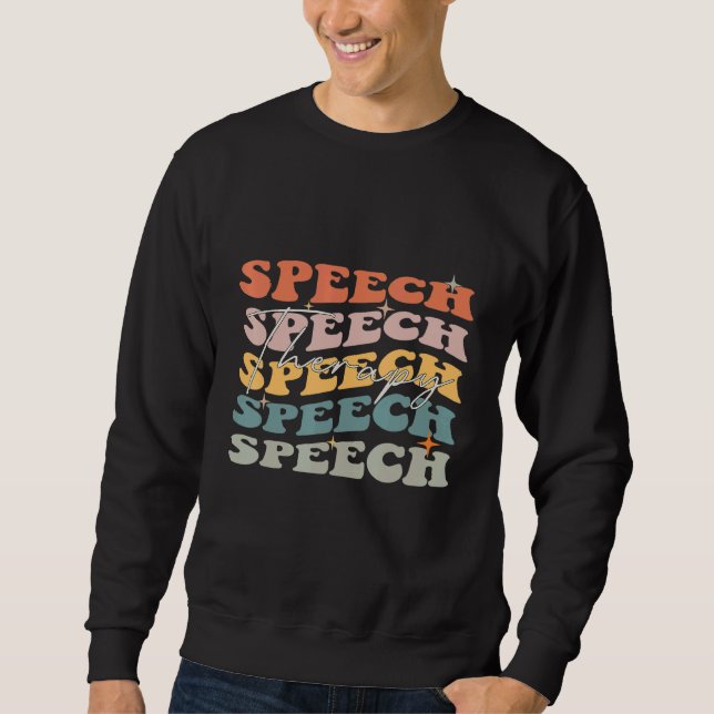 Sweatshirt Orthophonie Orthophoniste Rétro G (Devant)