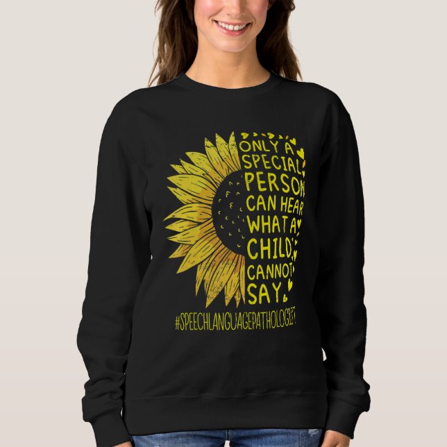 Sweatshirt Orthophoniste Thérapeute de la parole Sunfl (Devant)
