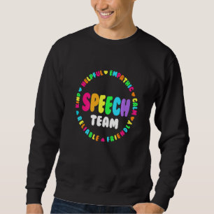 Sweatshirt Orthophoniste Thérapie SLP SQUAD ou S