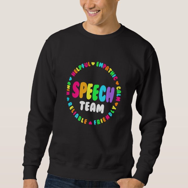 Sweatshirt Orthophoniste Thérapie SLP SQUAD ou S (Devant)