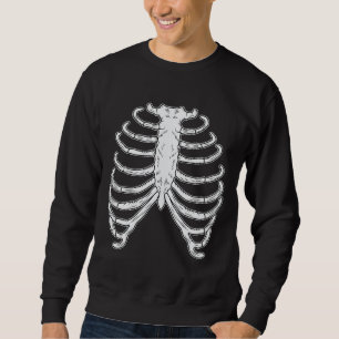 Sweatshirt Os En Cage De Cage De Cage De Carton Halloween Noi