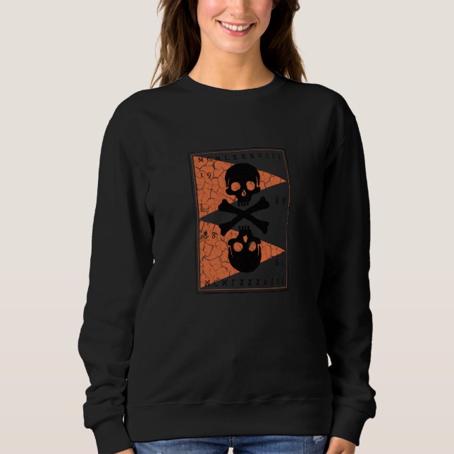 Sweatshirt Os et Crânes Pirate  2 (Devant)