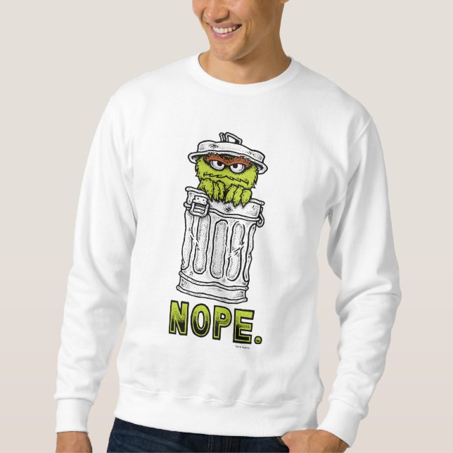 Sweatshirt Oscar le Grouch - Non. (Devant)