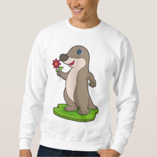 Sweatshirt Otter à fleurs