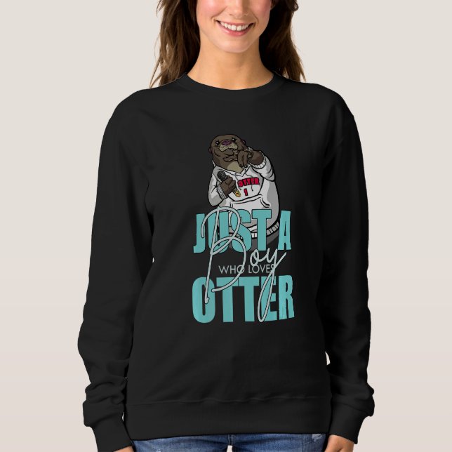 Sweatshirt Otter adorable loutres de mer d'animaux (Devant)