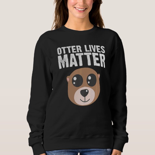 Sweatshirt Otter Animal For Men Women Sea Otter Mammals (Devant)