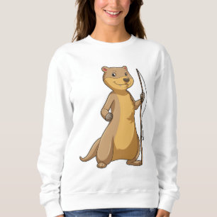 Sweatshirt Otter comme Fisher avec canne à pêche
