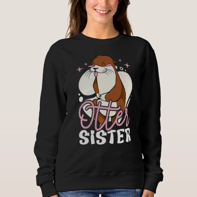 Sweatshirt Otter Soeur Avec Otter (Devant)