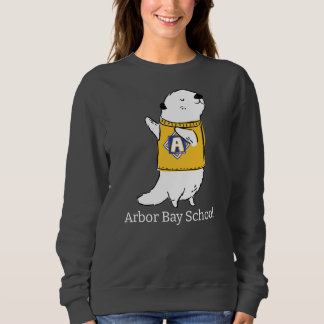 Sweatshirt Otto jaune, lettres blanches