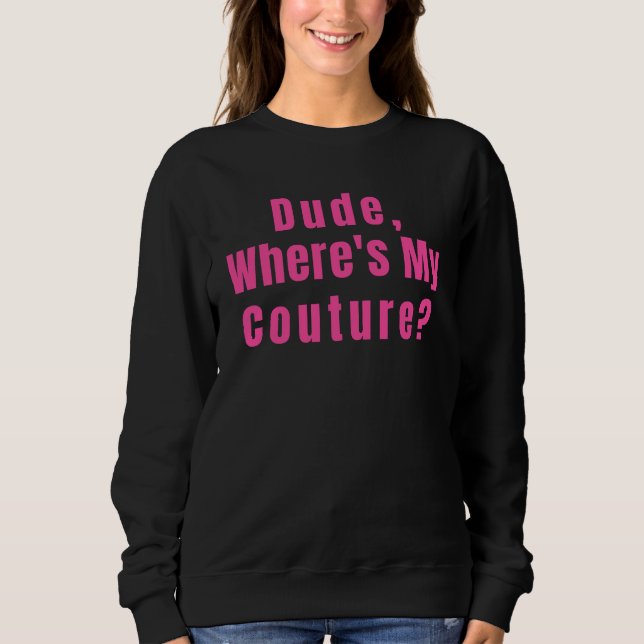 Sweatshirt Où est ma couture (Devant)