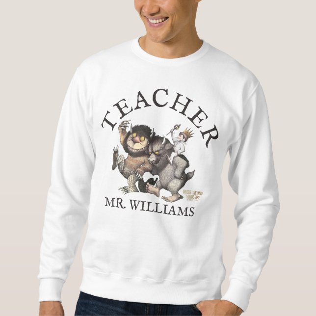 Sweatshirt Où sont les bêtes sauvages Professeur (Devant)