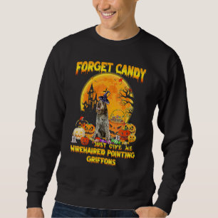 Sweatshirt Oubliez les bonbons, donnez-moi simplement des Gri