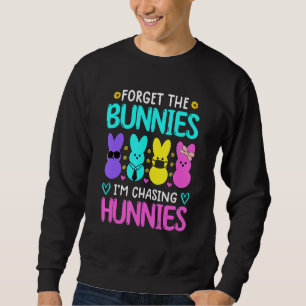 Sweatshirt Oubliez les lapins que je chasse les Hunnies Drôle