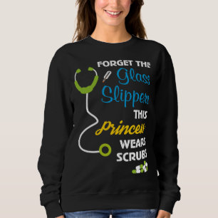 Sweatshirt Oubliez les pantoufles de verre cette princesse po