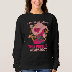 Sweatshirt Oubliez les pantoufles de verre cette princesse po
