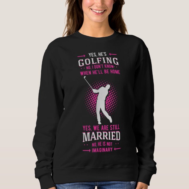 Sweatshirt Oui Il est Golf Putter Par Golfer Birdie Bog (Devant)