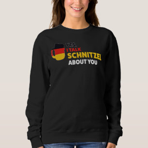 Sweatshirt oui je parle schnityel à votre sujet Festival alle
