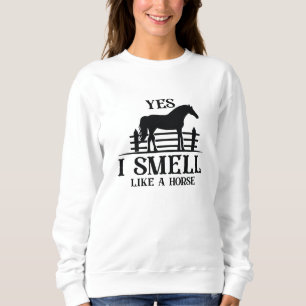 Sweatshirt Oui, Je Sens Comme Un Cheval