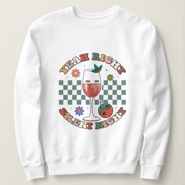 Sweatshirt Oui, nuit de noël (Design devant)