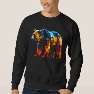 Sweatshirt Ours animaux sauvages art Motif animal poster de a
