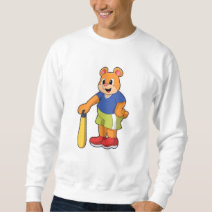 Sweatshirt Ours au baseball avec batte de baseball