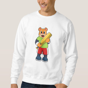 Sweatshirt Ours au cricket avec chauve-souris de cricket