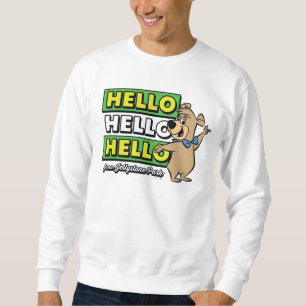 Sweatshirt Ours Boo Boo Bonjour Bonjour Bonjour De Jellystone