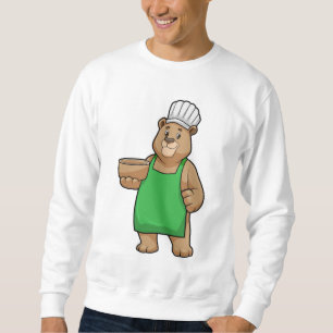 Sweatshirt Ours comme cuire avec tablier de Cuisine et Bowl