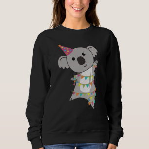 Sweatshirt Ours d'anniversaire Koala Ours Ours Garland Sweats