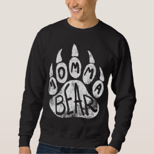 Sweatshirt Ours de maman - Empreinte de patte de maman ours -