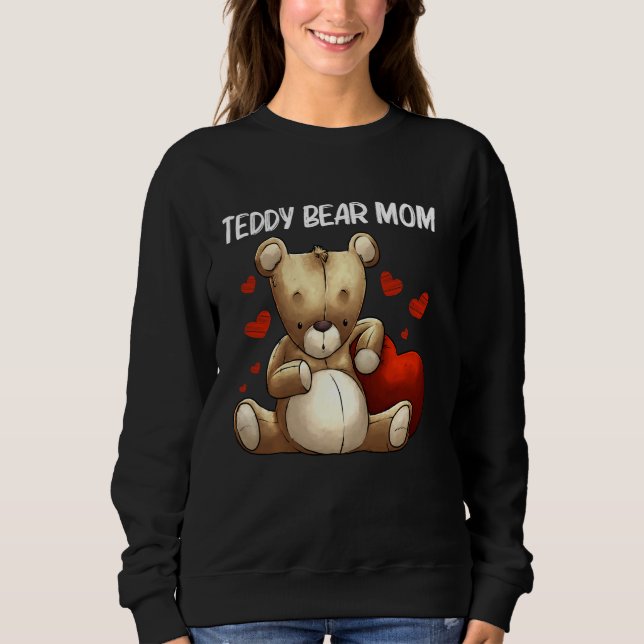 Sweatshirt Ours en peluche cool pour maman Mère Jouet en pelu (Devant)