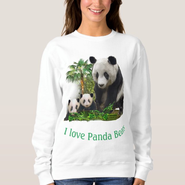 Sweatshirt Ours et petits panda (Devant)