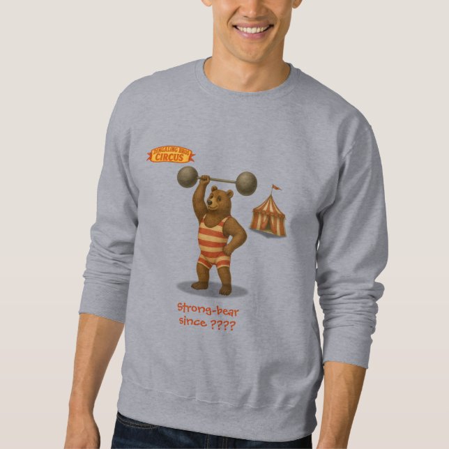 Sweatshirt Ours fort personnalisé (Devant)