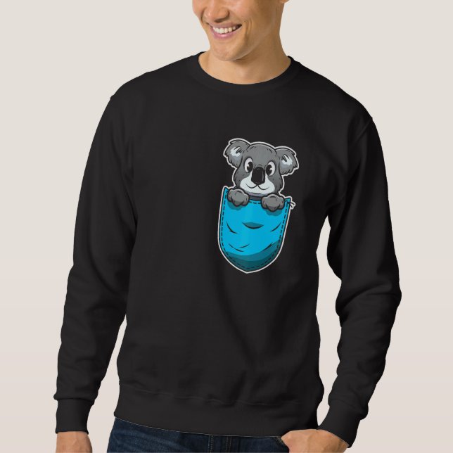 Sweatshirt Ours Koala de poche (Devant)