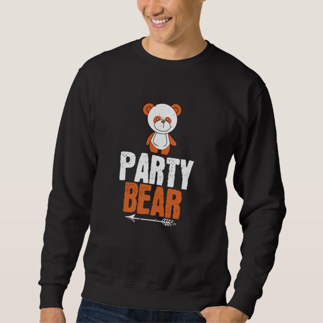 Sweatshirt Ours - Ours de fête (Devant)