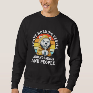 Sweatshirt Ours polaire café