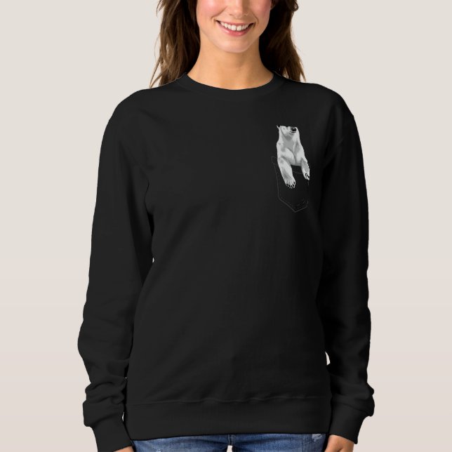Sweatshirt Ours polaire mignon Pour Hommes Femmes Ours Arctiq (Devant)
