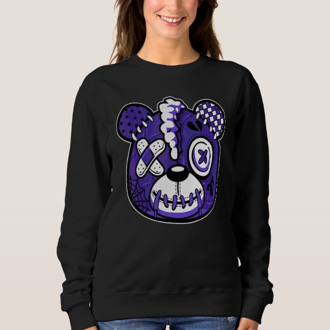 Sweatshirt Ours qui dégoutte  Aime les Retro Matching 5s Conc (Devant)