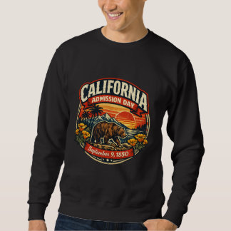 Sweatshirt Ours Rétro Vintage Jour d'Admission Californie & P