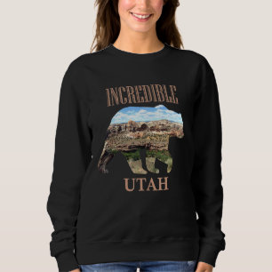 Sweatshirt Ours Silhouette Incroyable Utah Escalante Wilderne