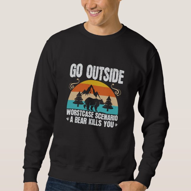 Sweatshirt Ours - Sortez pire cas (Devant)