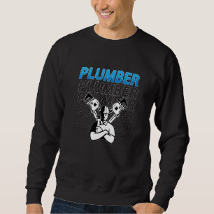 Sweatshirt Outil de plombier Métier de plomberie Construction