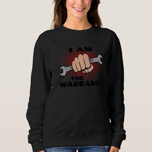 Sweatshirt Outil mécanique de voiture de clé à déclaration hu (Devant)