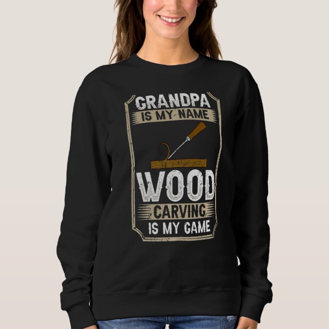 Sweatshirt Outils de sculpture sur bois pour les hommes Début (Devant)